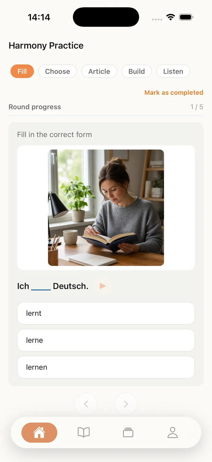 Grammar practice